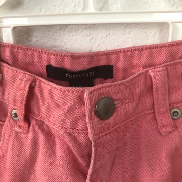 High Waisted Jean Shorts from F21 in Pink! - Picture 9 of 9